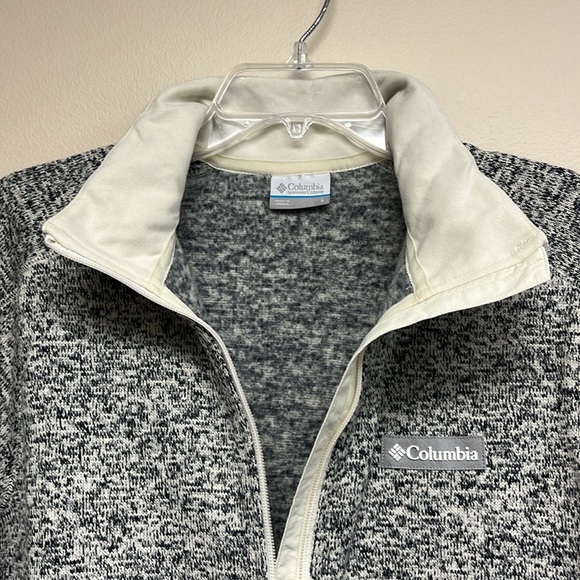💕NEW Women's Sweater Weather™ Full Zip Jacket in Chalk Heather, Size Large - Picture 4 of 10